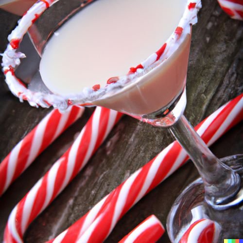 Delicious Candy Cane Christmas Martini Recipe